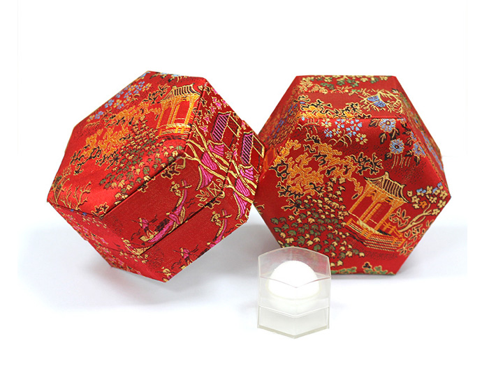 救心丸藥用錦緞盒-救心丸包裝（zhuāng）錦緞（duàn）盒